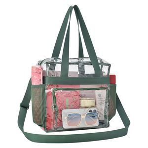 Clear Bag Stadium Events 12X12X6, Clear Tote Bag With Reinced Straps -_-